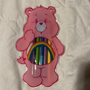 NEW Care Bears Makeup Brush Set x 5 brushes and storage pouch